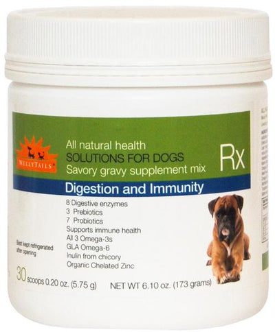 WellyTails Dog Supplement for Digestion and Immune Support with Omega 3 Oil and Probiotics - WellyTails Inc.