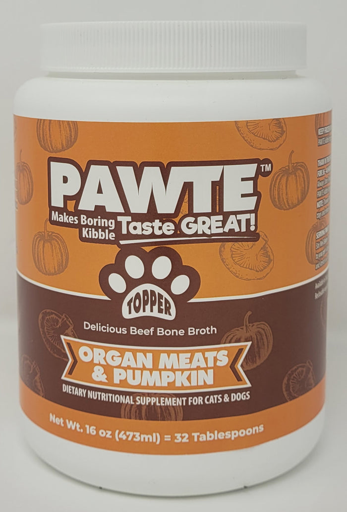 PAWTE Organ Meats & Pumpkin16 oz. (473ml) 32 Tablespoons Kibble Topper