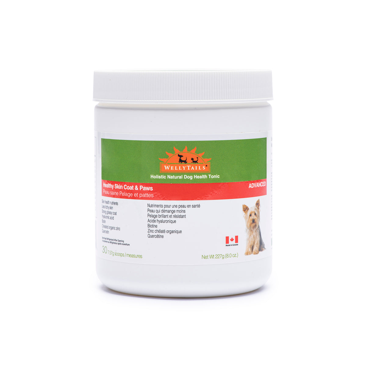 WellyTails Healthy Skin Coat & Paws Dog  ADVANCED (original Rx formula updated)